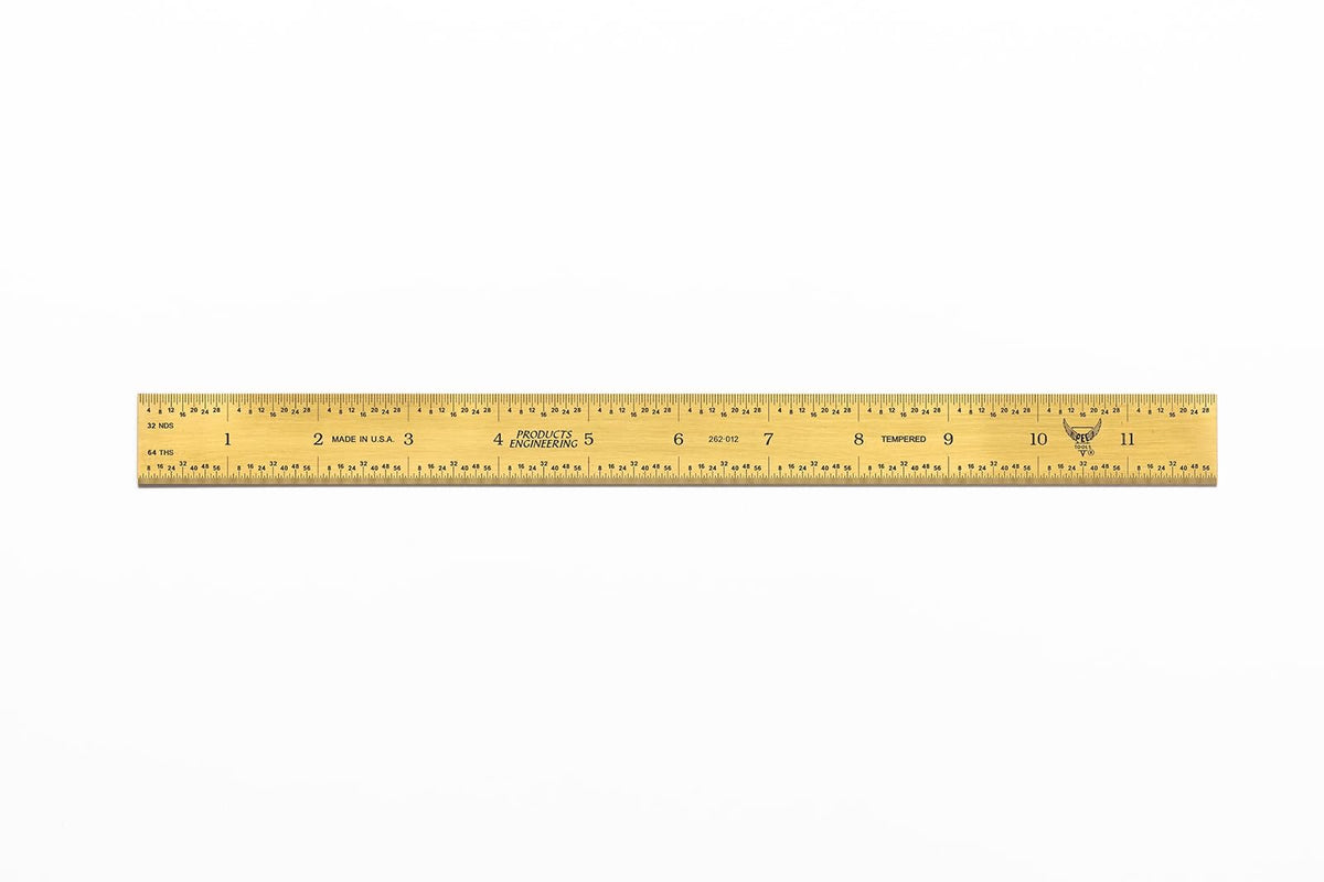 PEC Tools 6"/150mm Machinist Ruler, Made in USA