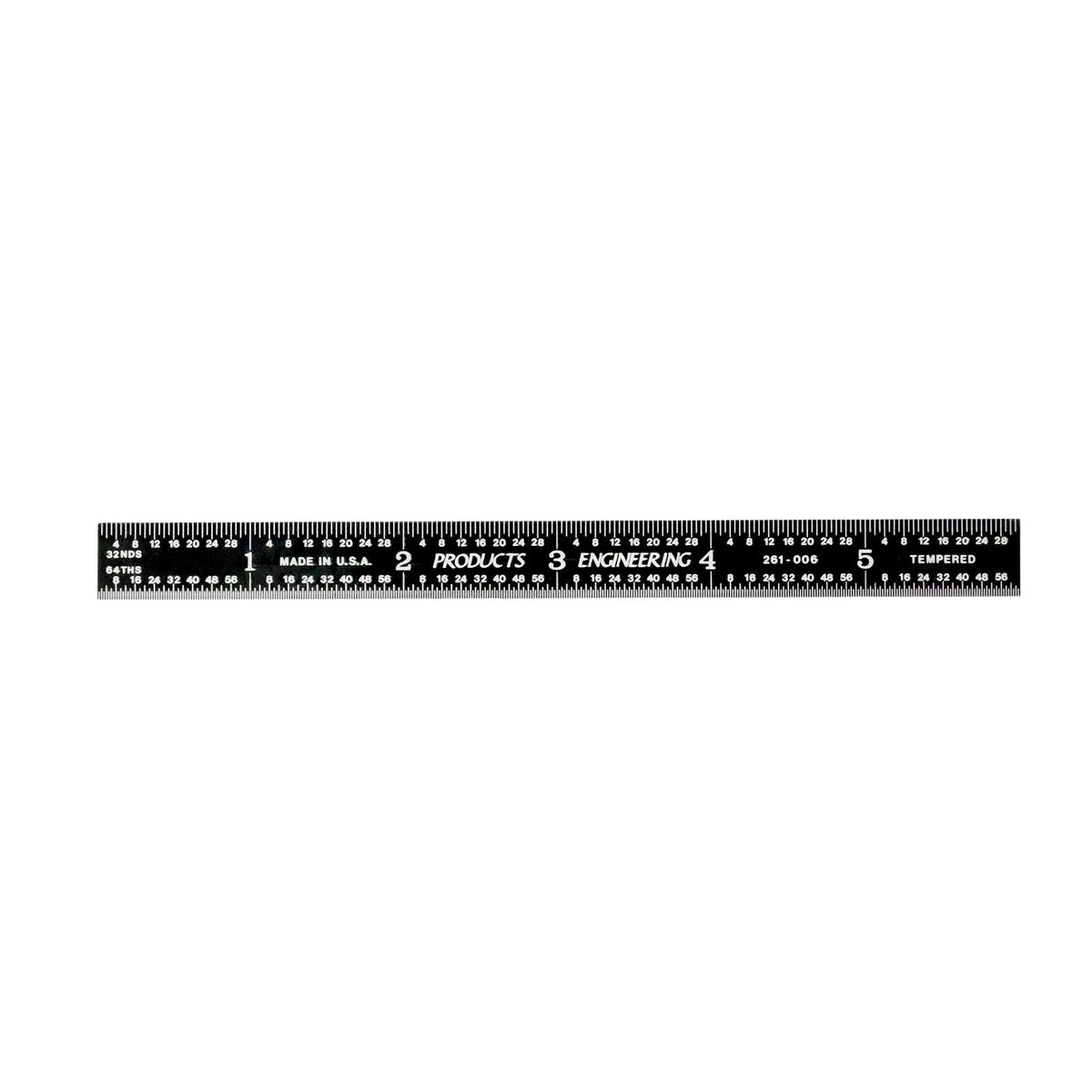 PEC Tools 6"/150mm Machinist Ruler, Made in USA