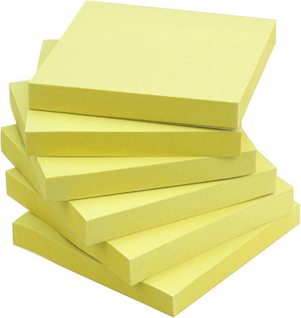 Sticky Notes 3x3 in Self-Stick Notes Blue Color 6 Pads, 100 Sheets/Pad