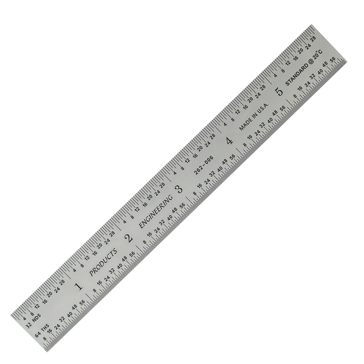 PEC Tools 6"/150mm Machinist Ruler, Made in USA
