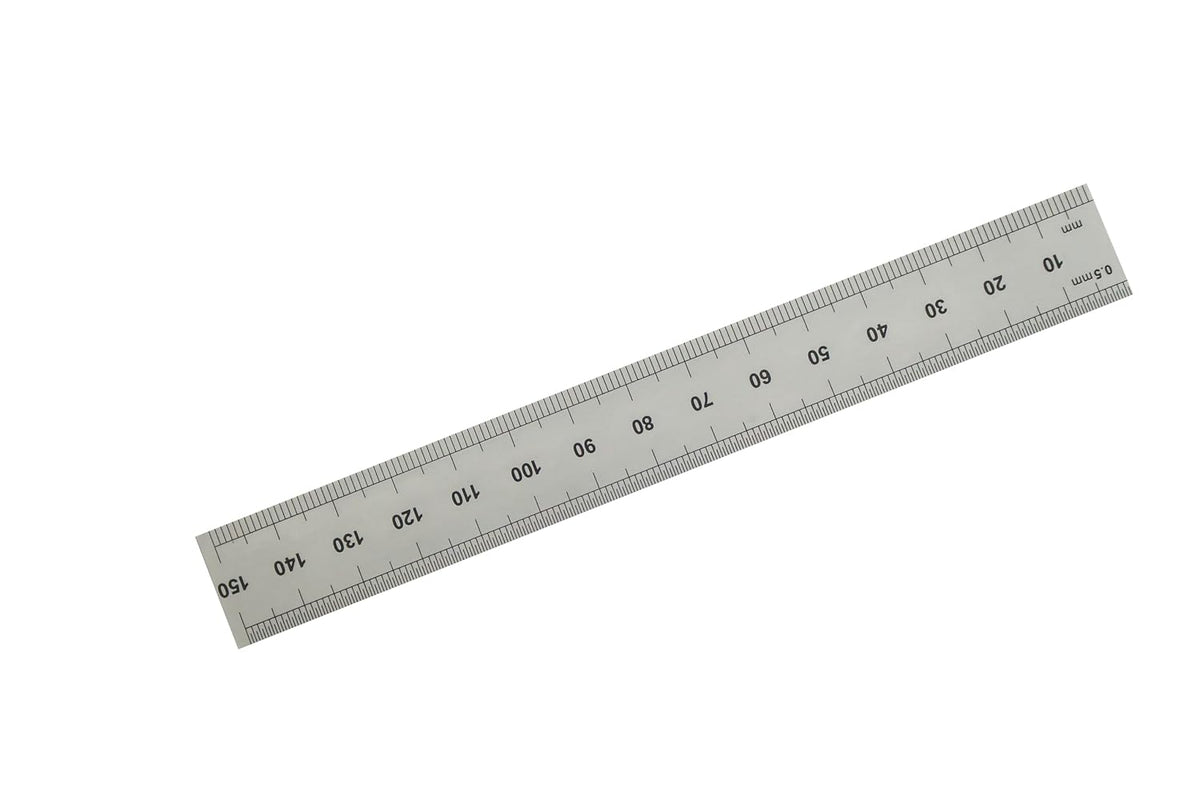 PEC Tools 6"/150mm Machinist Ruler, Made in USA