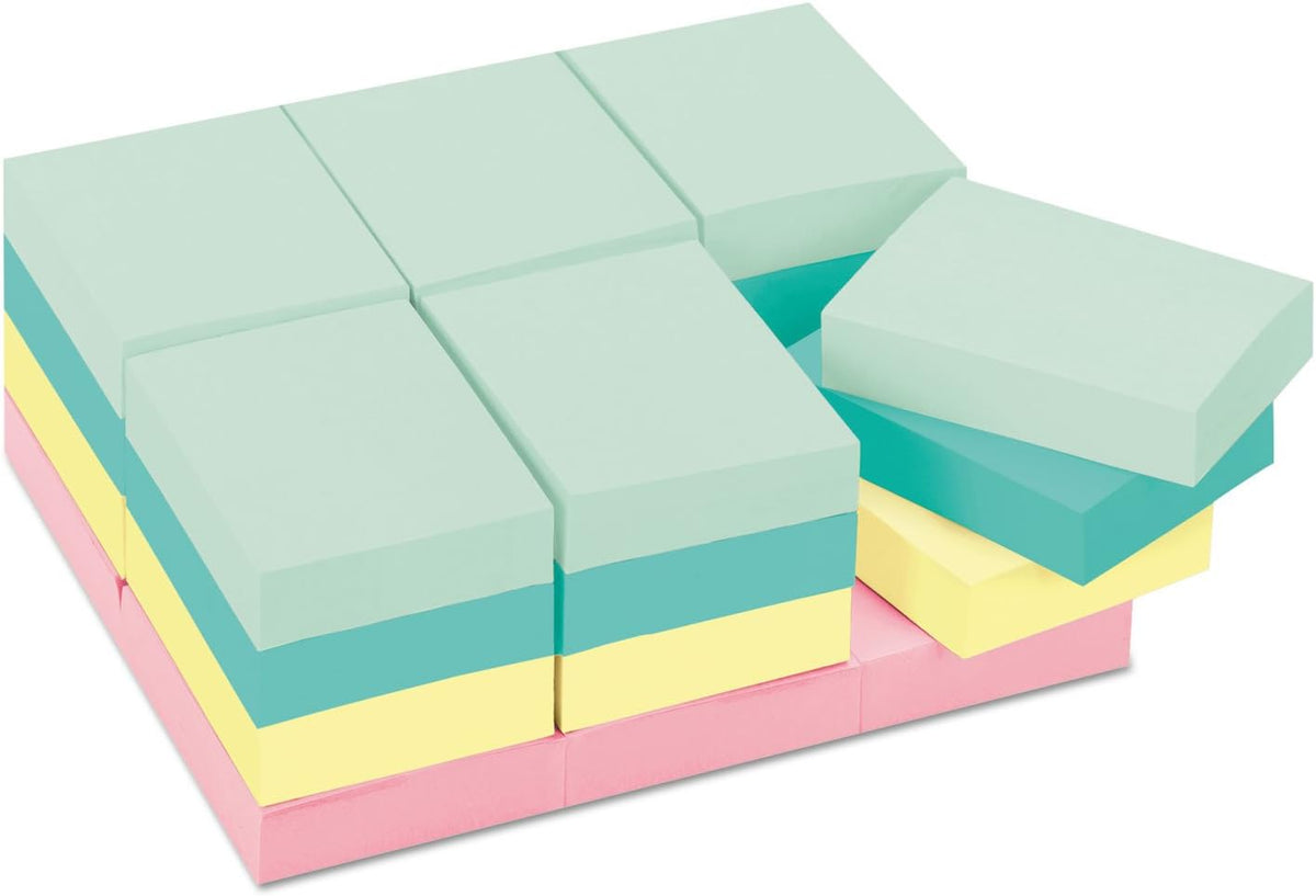 Post-it Notes, 1.38 x 1.88 in, Beachside Café Collection, 24 Pads