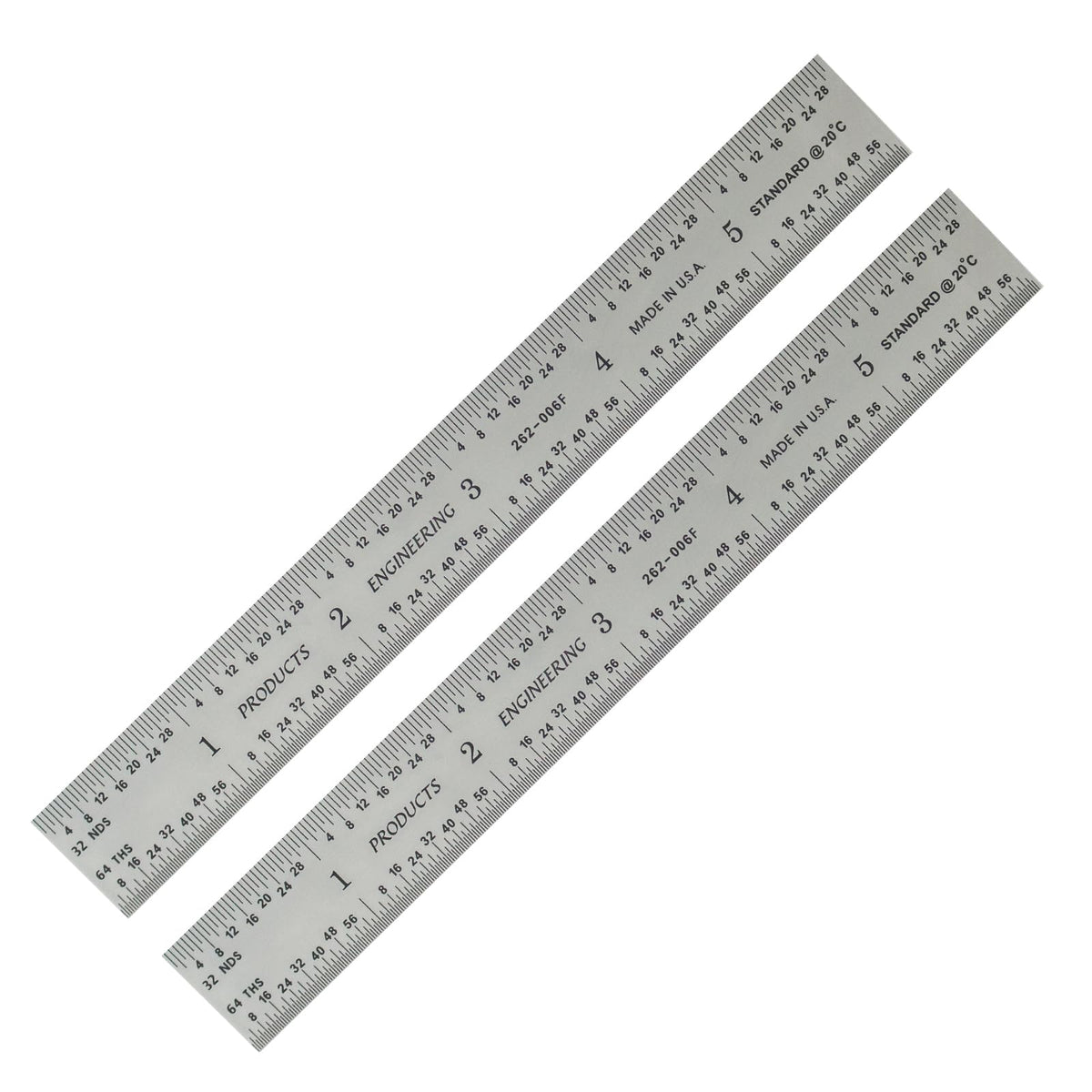 PEC Tools 6"/150mm Machinist Ruler, Made in USA
