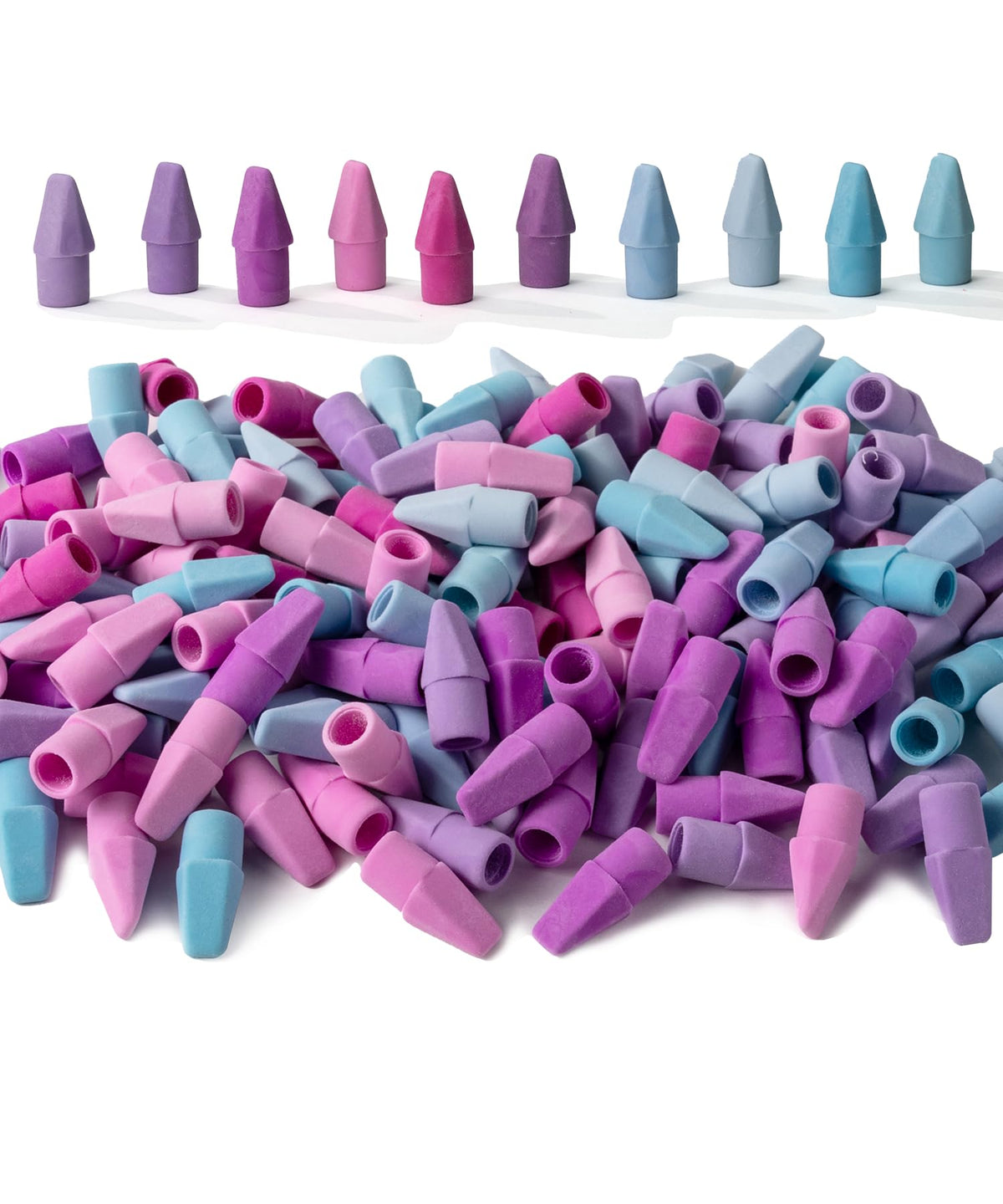 Mr. Pen- White Pencil Top Erasers, 120 pcs, Eraser Caps for Pencils