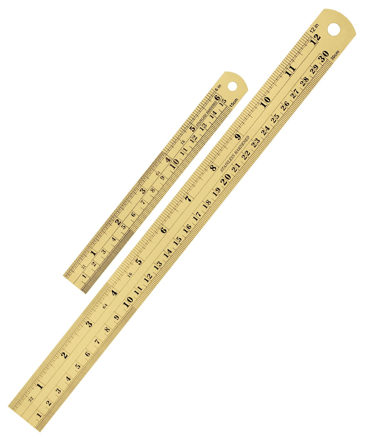 Mr. Pen- Metal Straight Edge Ruler, 4 pcs, 6", 8", 12", 14", Black