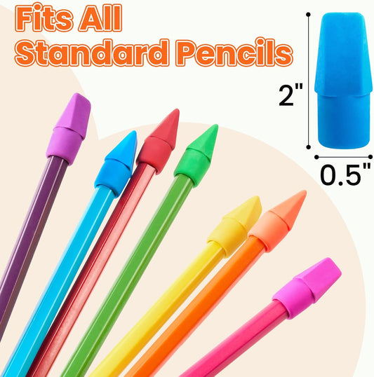 Sooez 120 Pack Pencil Top Erasers Bulk, Cap Erasers Toppers for Pencils