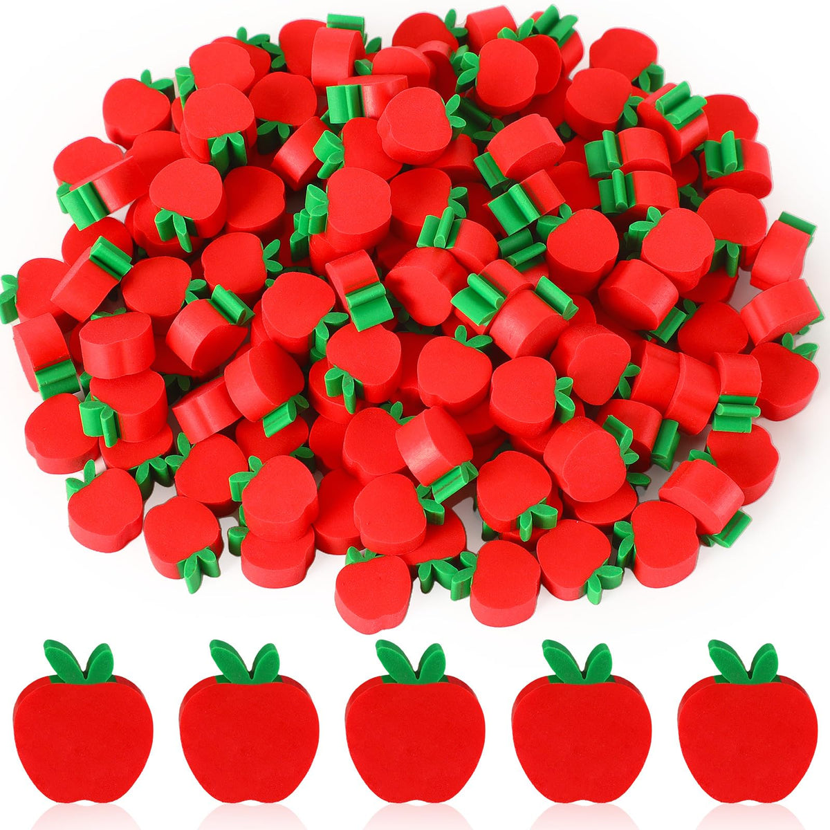 JUNEBRUSHS 150Pcs Fall Mini Erasers, Cute Thanksgiving Erasers Bulk
