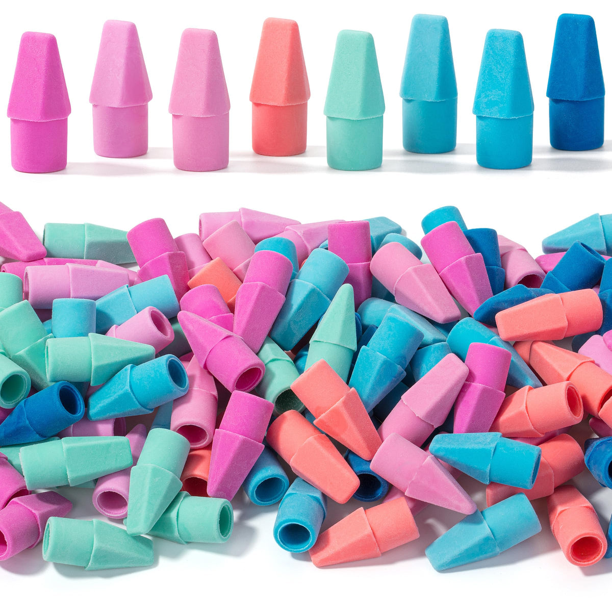 Mr. Pen- White Pencil Top Erasers, 120 pcs, Eraser Caps for Pencils
