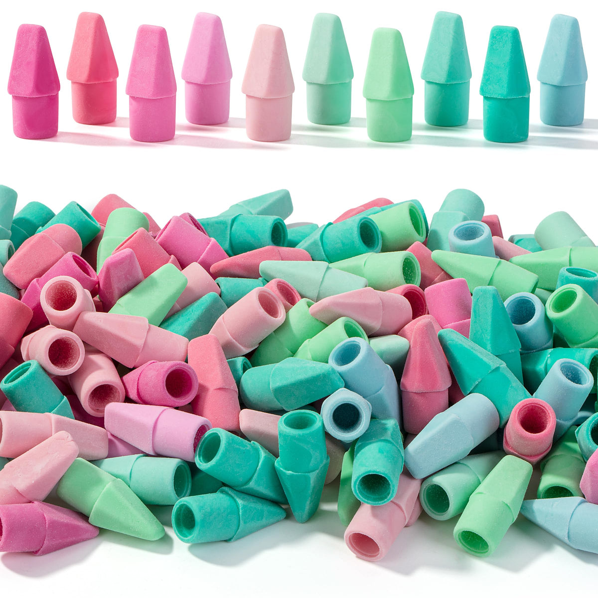 Mr. Pen- Pencil Top Erasers, 120 Pack, Latex-Free, No-Smudge