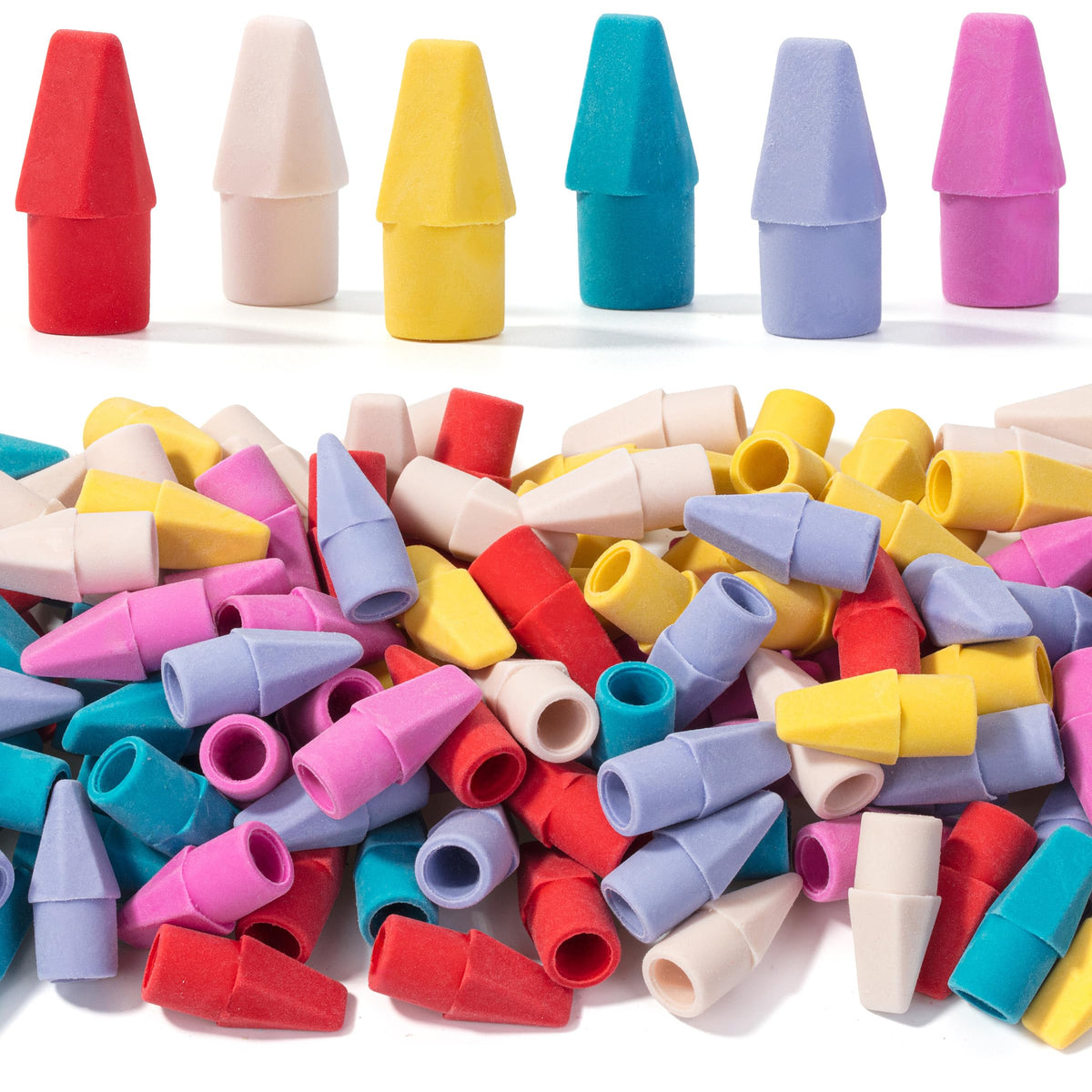 Mr. Pen- Pencil Top Erasers, 120 Pack, Latex-Free, No-Smudge