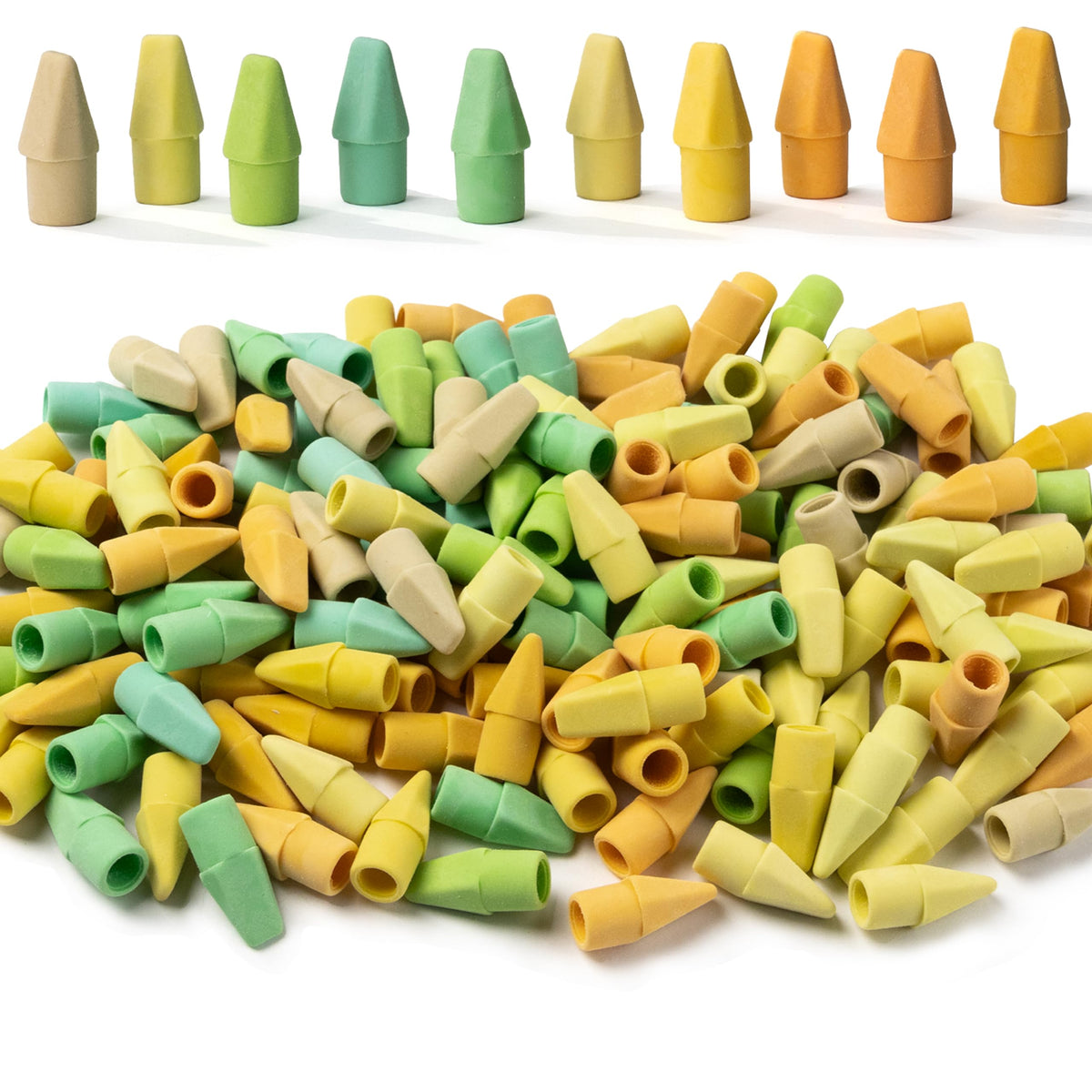 Mr. Pen- White Pencil Top Erasers, 120 pcs, Eraser Caps for Pencils