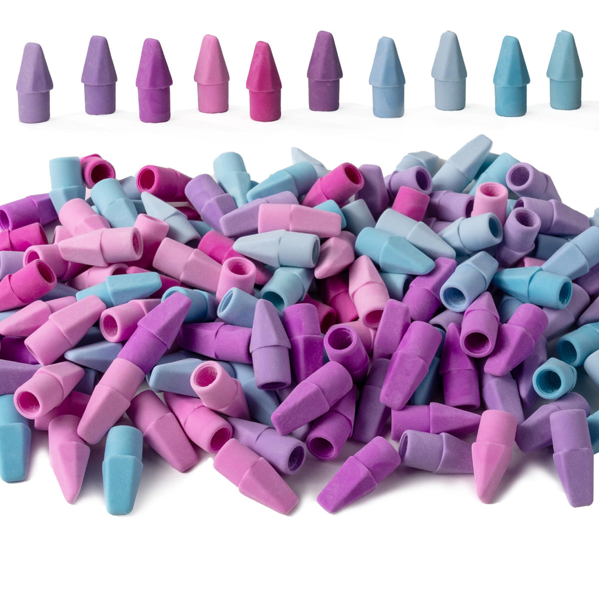 Mr. Pen- Pencil Top Erasers, 120 Pack, Latex-Free, No-Smudge