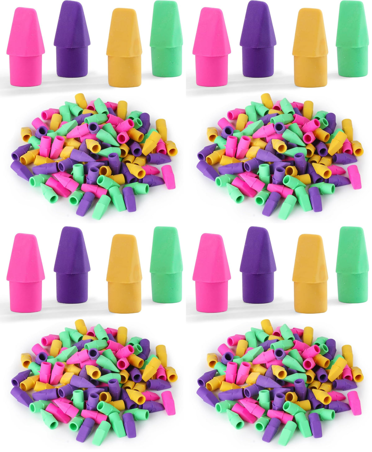 Mr. Pen- Pencil Top Erasers, 120 Pack, Latex-Free, No-Smudge