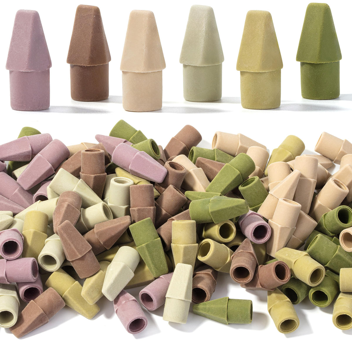 Mr. Pen- Pencil Top Erasers, 120 Pack, Latex-Free, No-Smudge