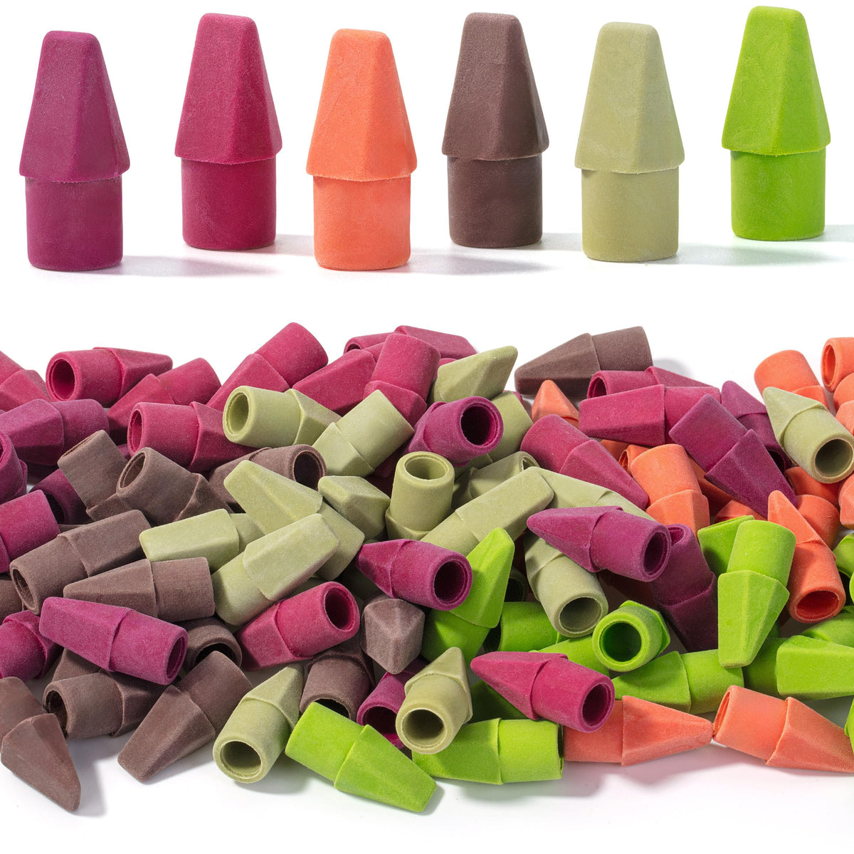 Mr. Pen- White Pencil Top Erasers, 120 pcs, Eraser Caps for Pencils