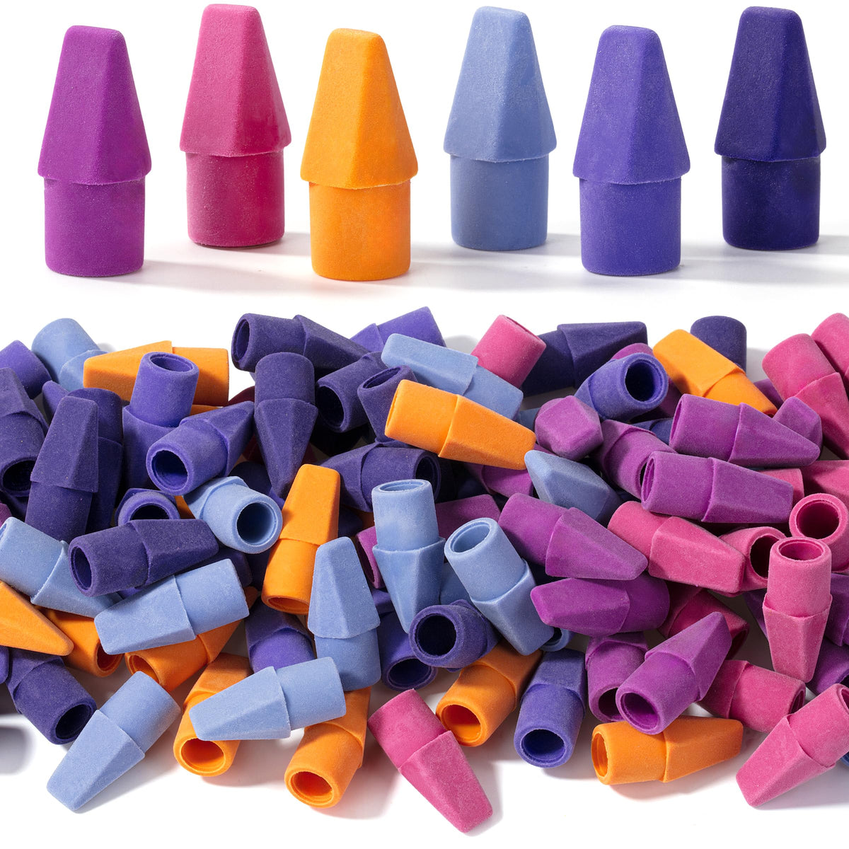 Mr. Pen- White Pencil Top Erasers, 120 pcs, Eraser Caps for Pencils