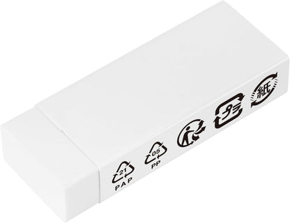 Amazon Basics Block White Eraser, 10 Count (Pack of 1)