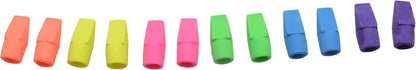 Westcott ‎14891 Pencil Eraser Toppers, Assorted, 12 Pack