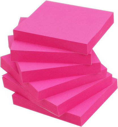 Sticky Notes 3x3 in Self-Stick Notes Blue Color 6 Pads, 100 Sheets/Pad
