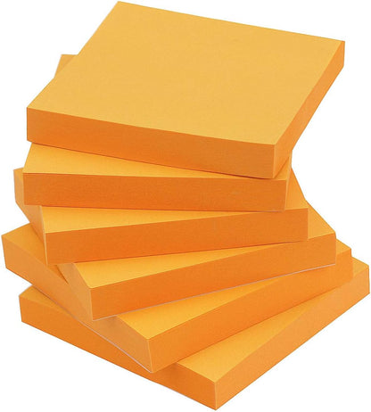 Sticky Notes 3x3 in Self-Stick Notes Blue Color 6 Pads, 100 Sheets/Pad