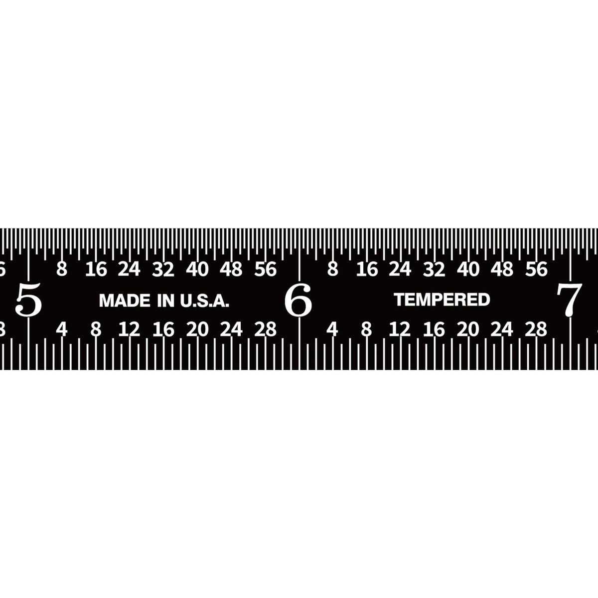PEC Tools 6"/150mm Machinist Ruler, Made in USA