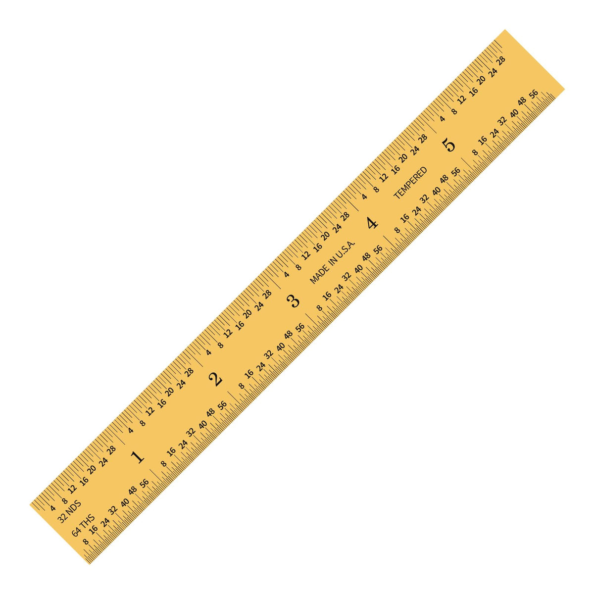 PEC Tools 6"/150mm Machinist Ruler, Made in USA