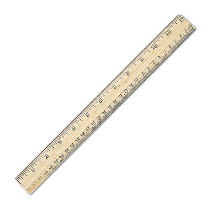 Westcott School Ruler with 16ths and Metric, 12-Inch (10377)