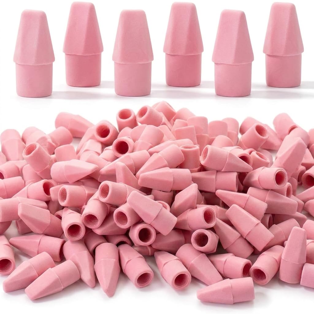 Mr. Pen- White Pencil Top Erasers, 120 pcs, Eraser Caps for Pencils