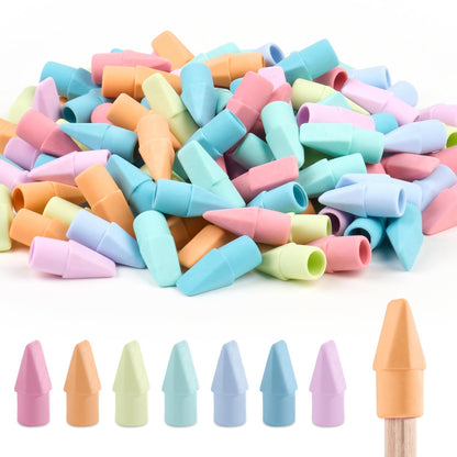 Sooez 120 Pack Pencil Top Erasers Bulk, Cap Erasers Toppers for Pencils