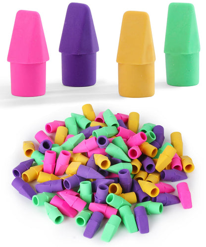 Mr. Pen- White Pencil Top Erasers, 120 pcs, Eraser Caps for Pencils
