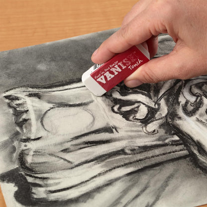 Acurit Vanish Touch Artist Eraser, Latex-Free, 3 Pack - Soft, Flexible Pencil Erasers, Sketching Supplies W/Protective Sleeve - Graphite, Charcoal, Pastel Compatible