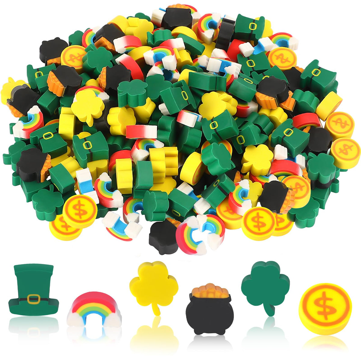 JUNEBRUSHS 150Pcs Fall Mini Erasers, Cute Thanksgiving Erasers Bulk