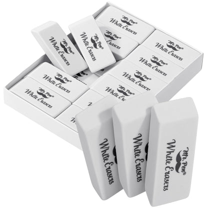 Mr. Pen- Pink Pencil Eraser, 12 Pack