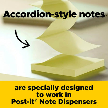 Post-it Pop-up Notes, 18 Sticky Note Pads, 3 x 3 in., School Supplies, Office Products, Accordion Sticky Notes Work with Pop-Up Note Dispenser, Floral Fantasy Collection