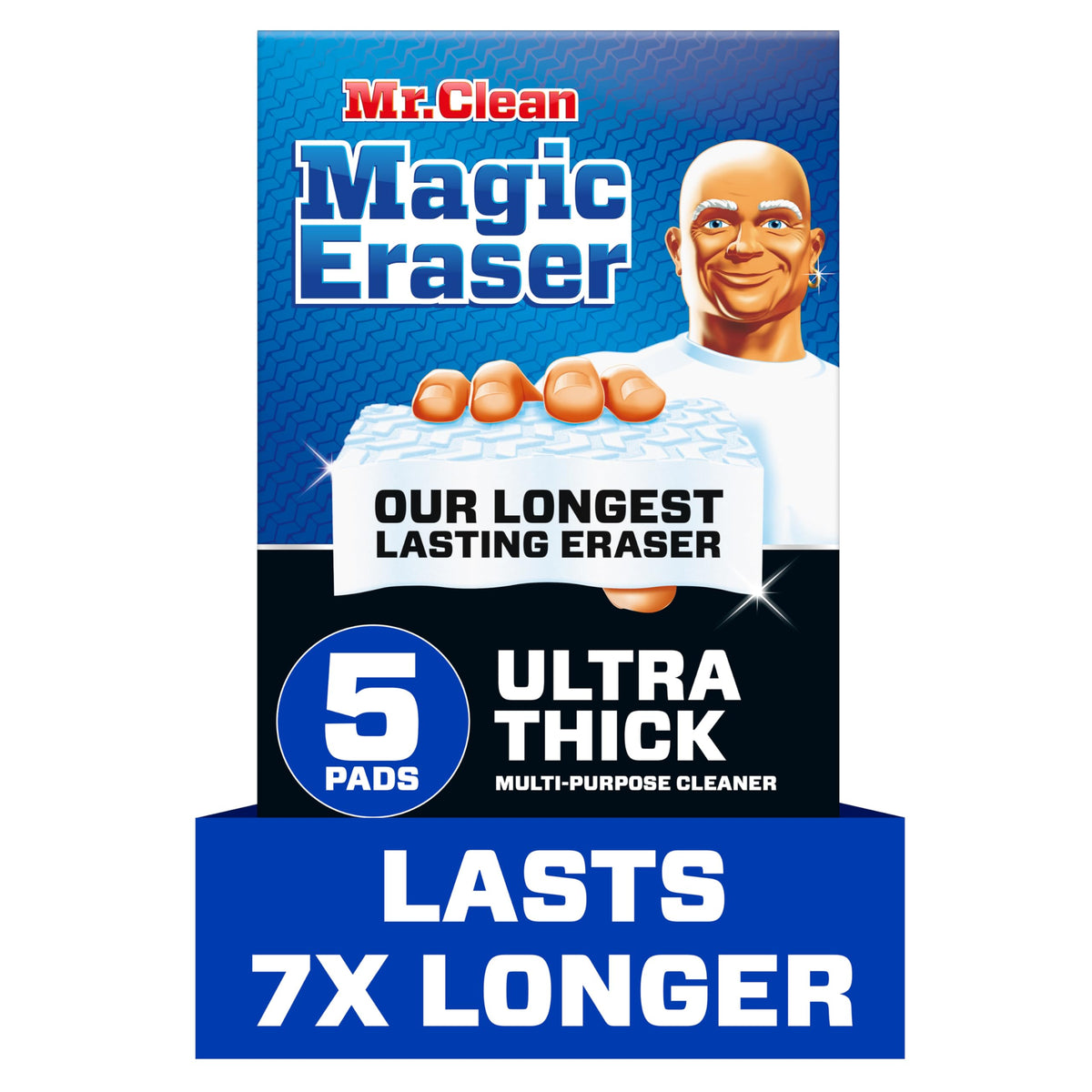 Mr. Clean Magic Eraser, All Purpose Cleaner, Cleaning Scrubber, Wall, Sneaker, Kitchen, Bathroom, Shower Cleaning Supplies, Melamine Pads, Whole Home Extra Durable, 12ct