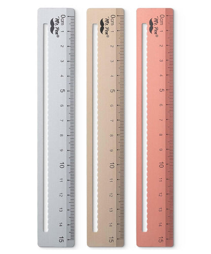 Mr. Pen- Metal Rulers, 3 pcs, 15cm, Silver, Gold, Rose Gold