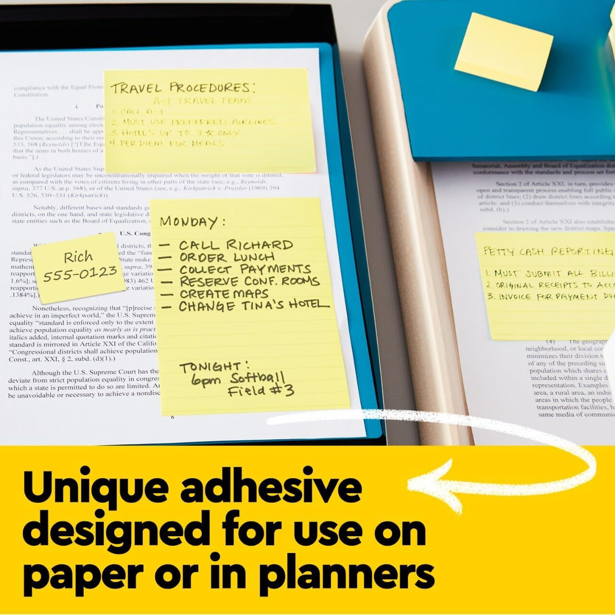 Post-it Notes, 3 x 3 in, The Iconic Canary Yellow Note, 18 Pads