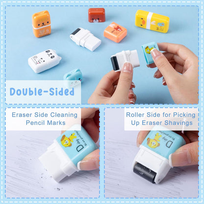 Seajan 44 Pcs Erasers for Kids Gift Bulk Cute Animal Themed Pencil Eraser
