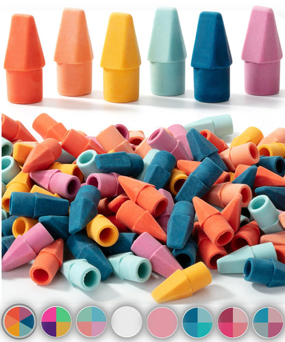 Mr. Pen- Pencil Top Erasers, 120 Pack, Latex-Free, No-Smudge