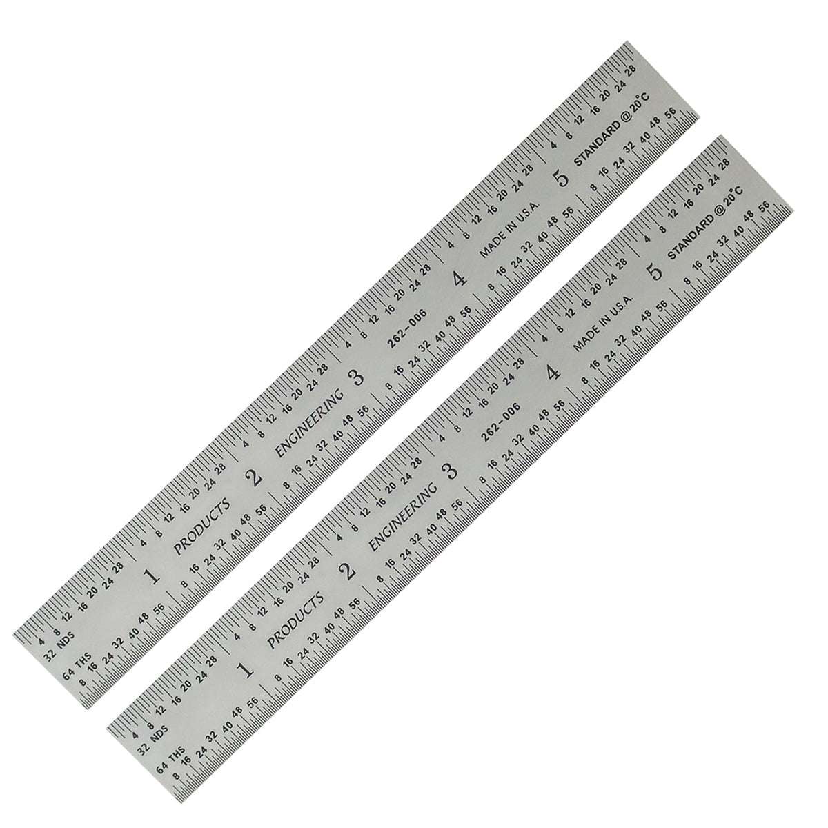 PEC Tools 6"/150mm Machinist Ruler, Made in USA