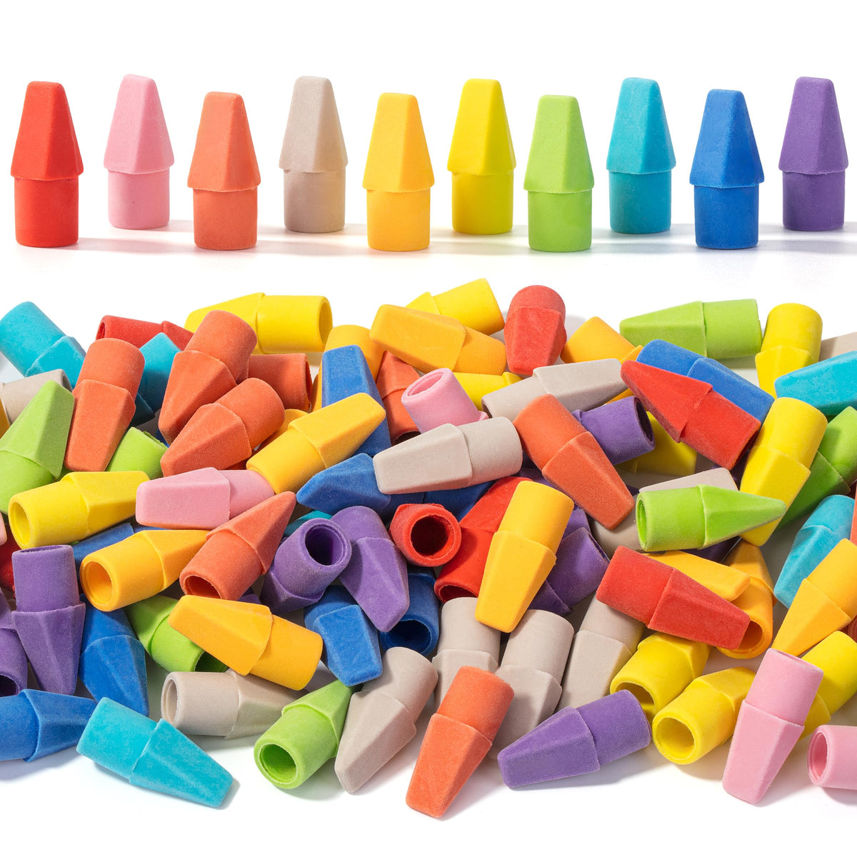Mr. Pen- Pencil Top Erasers, 120 Pack, Latex-Free, No-Smudge