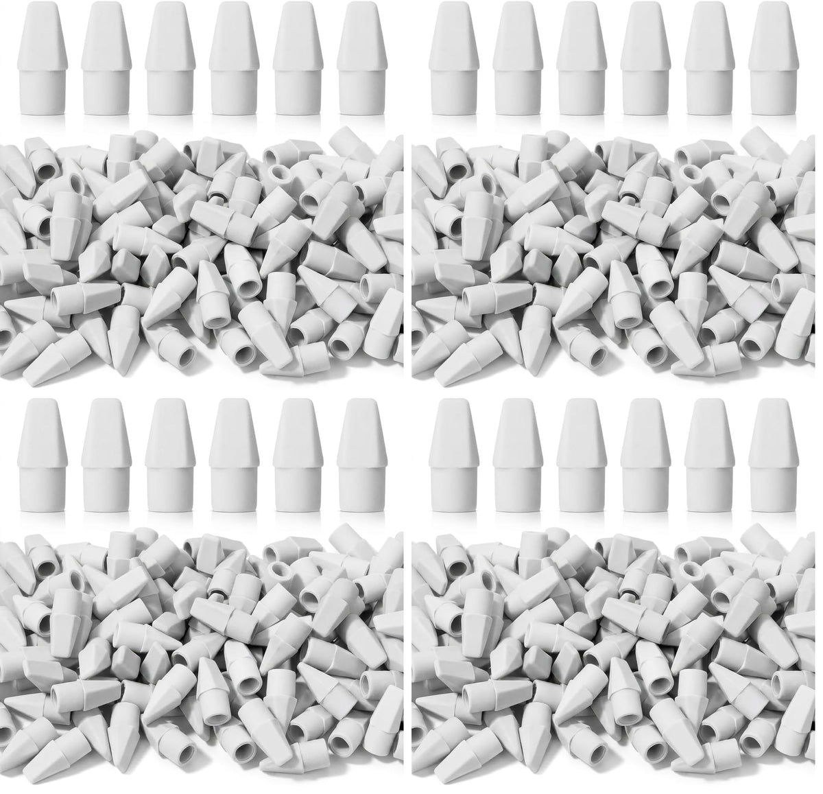 Mr. Pen- White Pencil Top Erasers, 120 pcs, Eraser Caps for Pencils