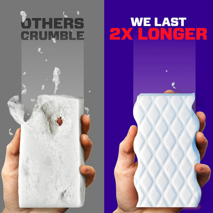 Mr. Clean Magic Eraser, All Purpose Cleaner, Cleaning Scrubber, Wall, Sneaker, Kitchen, Bathroom, Shower Cleaning Supplies, Melamine Pads, Whole Home Extra Durable, 12ct
