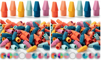 Mr. Pen- Pencil Top Erasers, 120 Pack, Latex-Free, No-Smudge