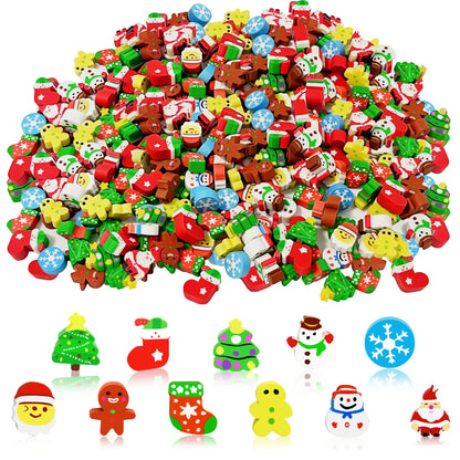 JUNEBRUSHS 150Pcs Fall Mini Erasers, Cute Thanksgiving Erasers Bulk