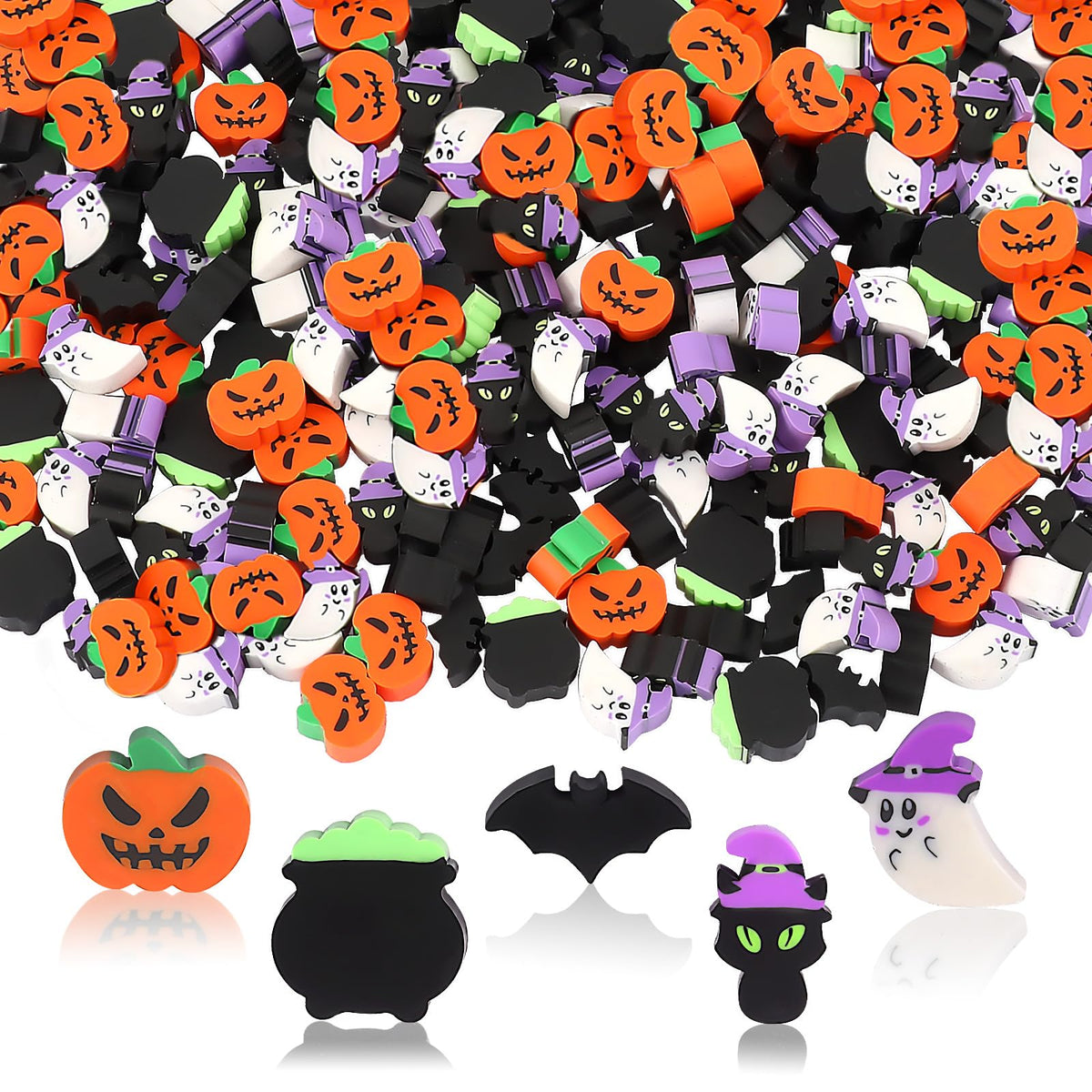 JUNEBRUSHS 150Pcs Fall Mini Erasers, Cute Thanksgiving Erasers Bulk