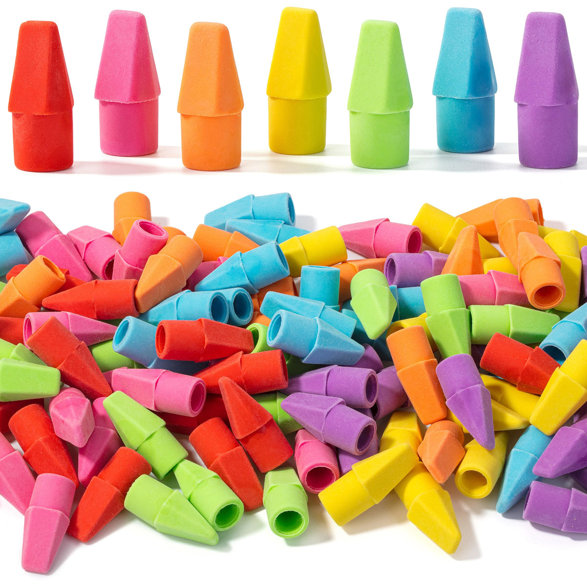 Mr. Pen- Pencil Top Erasers, 120 Pack, Latex-Free, No-Smudge