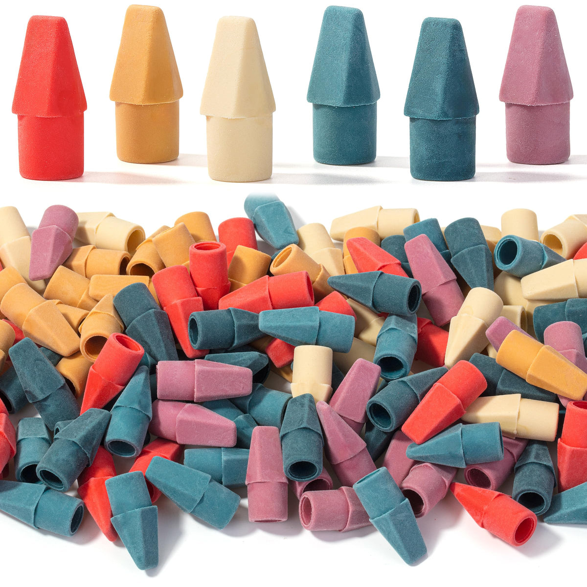 Mr. Pen- Pencil Top Erasers, 120 Pack, Latex-Free, No-Smudge