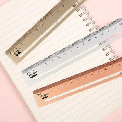 Mr. Pen- Metal Rulers, 3 pcs, 15cm, Silver, Gold, Rose Gold