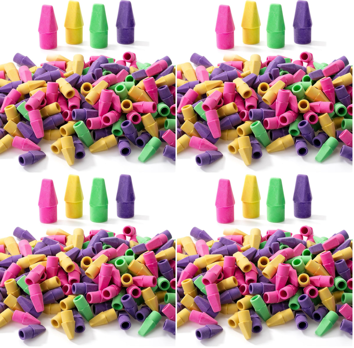 Mr. Pen- Pencil Top Erasers, 120 Pack, Latex-Free, No-Smudge